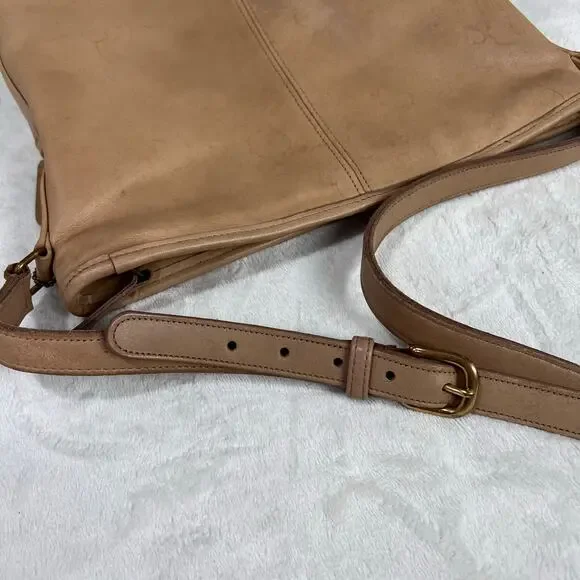 Coach vintage bleecker Legacy Tan Leather  Crossbody Bag Purse 0171 020 - Picture 7 of 11